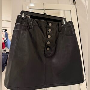 Alice and Olivia faux leather mini skirt